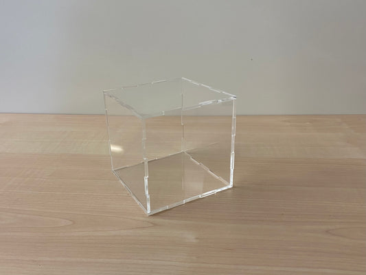 Laser cut Acrylic Perspex display cube