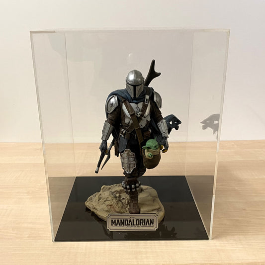 Bespoke custom acrylic perspex case for collectible model figure front